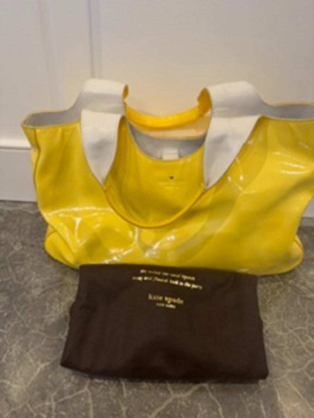 Kate Spade Yellow Patent Leather Shoulder bag